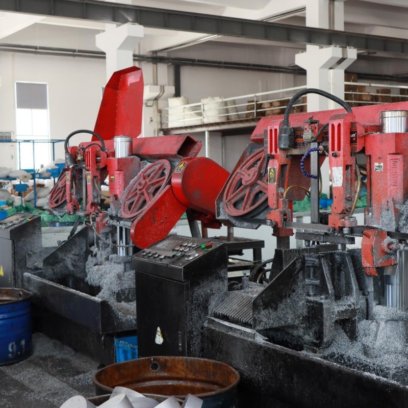 Machining equipment in the wheel spacer production area
