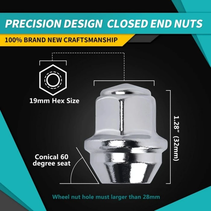PRECISION DESIGN CLOSED END NUTS
