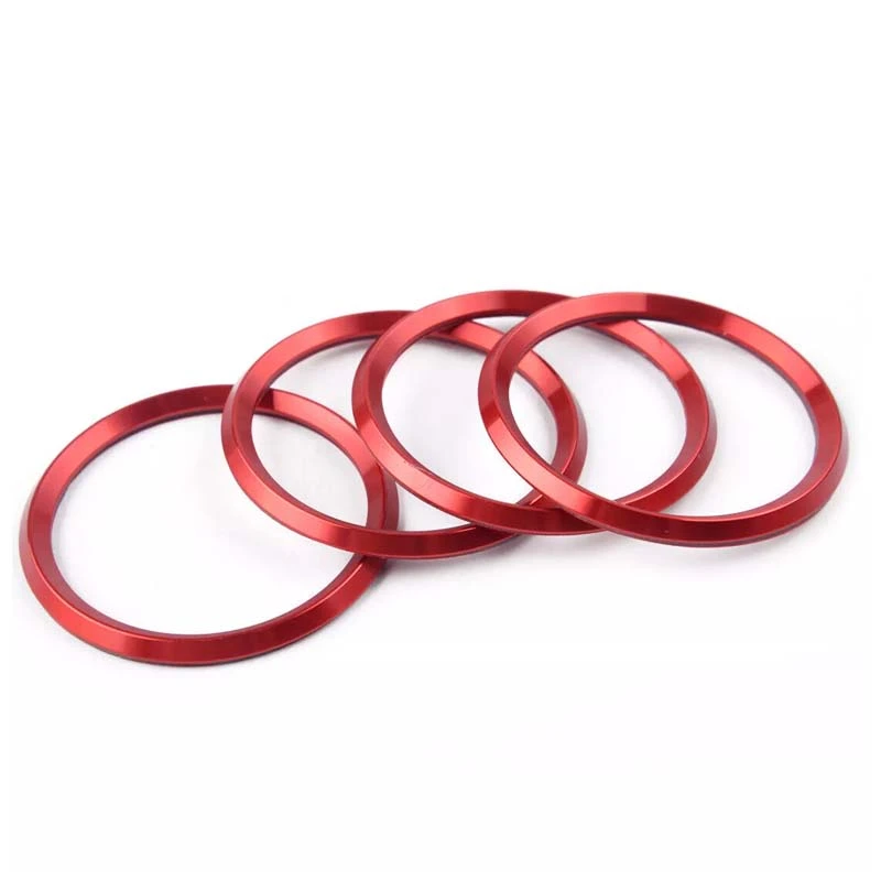 Red Aluminium Alloy Hub Center Ring Red Aluminium Alloy Hub Center Ring